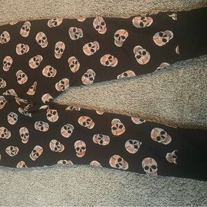 Torrid Black Pajama Pants with Skull Print Sz 2x